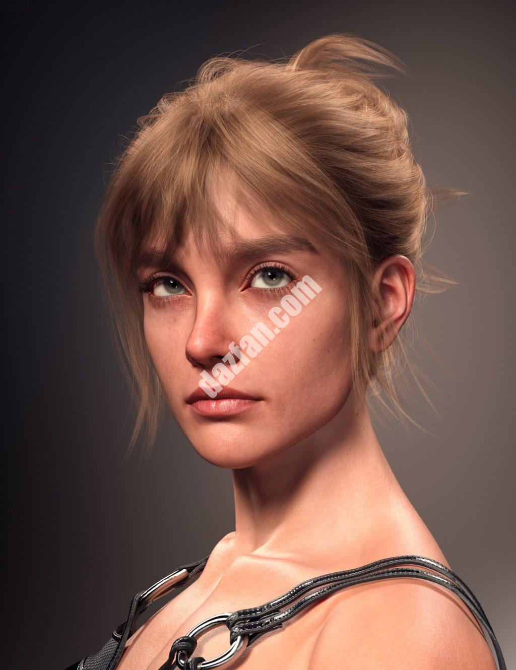 [daz发型] FE混乱的Bun Updo头发为创世纪9-DAZ爱好者