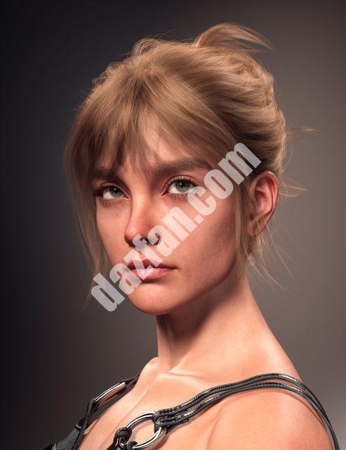 [daz发型] FE混乱的Bun Updo头发为创世纪9-DAZ爱好者