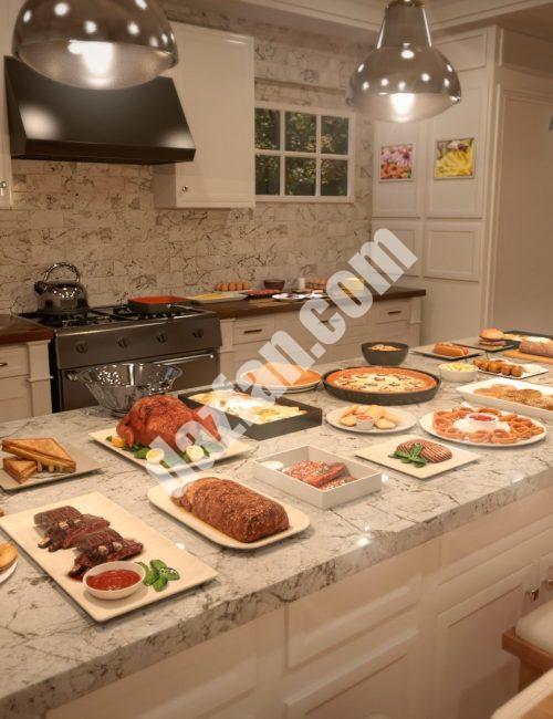 [daz道具] FG美国食品-DAZ爱好者