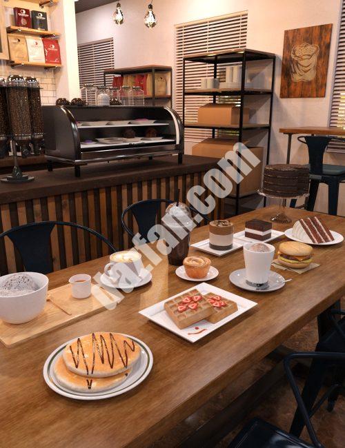 [daz道具] FG咖啡店风格食品-DAZ爱好者