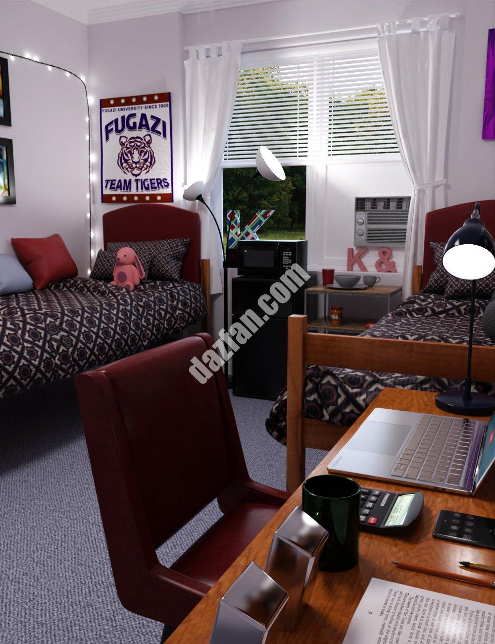 [daz合集] FG高级学院宿舍套餐-DAZ爱好者