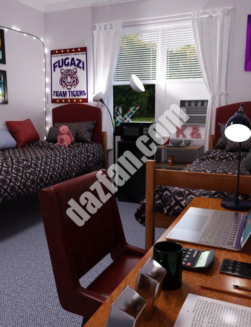 [daz场景] FG学院宿舍楼-DAZ爱好者