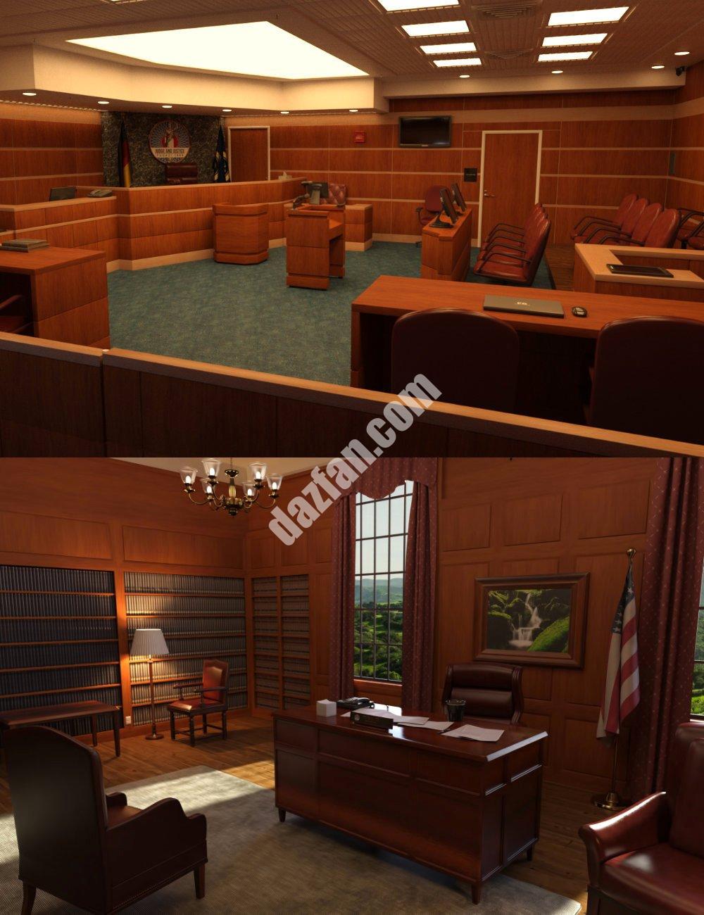 [daz场景] FG法院-DAZ爱好者