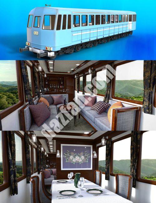 [daz场景] FG豪华客运列车-DAZ爱好者