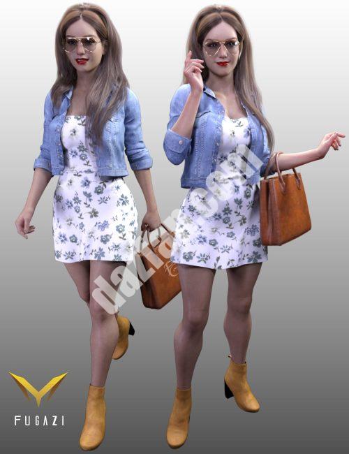 [daz服装] FG Genesis 8女性夏季套装-DAZ爱好者