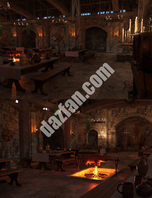 [daz场景] FG维京大厅-DAZ爱好者