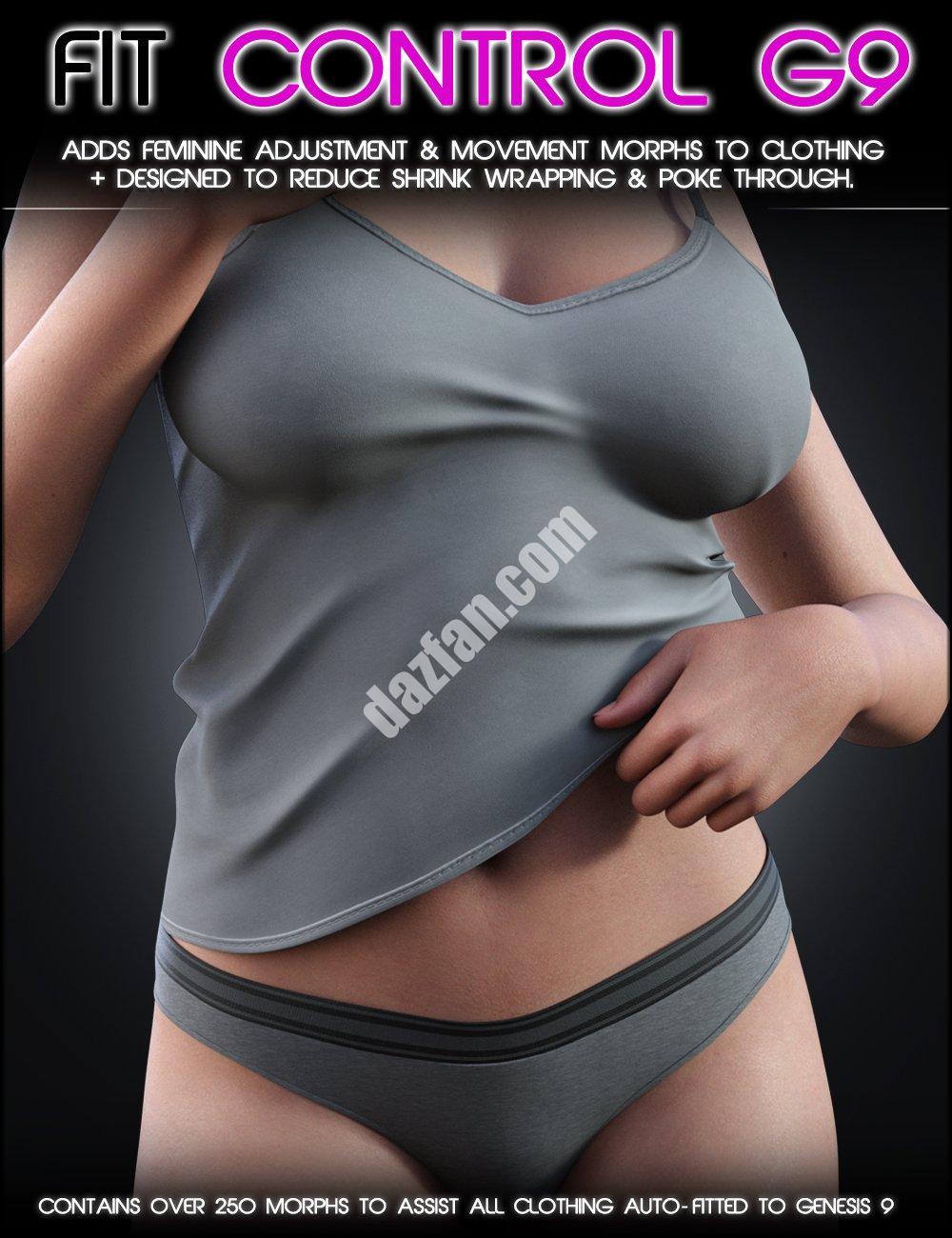 [daz插件] Genesis 9女性版合身控制-DAZ爱好者