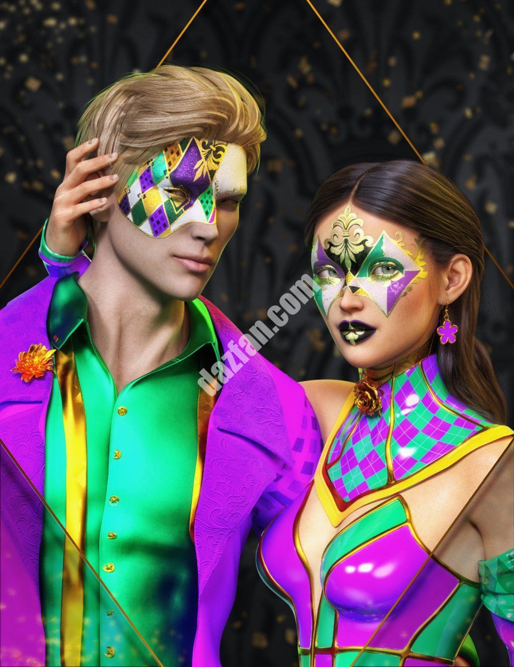 [daz角色] FPE狂欢节地球壳化妆创世纪8和8.1-DAZ爱好者