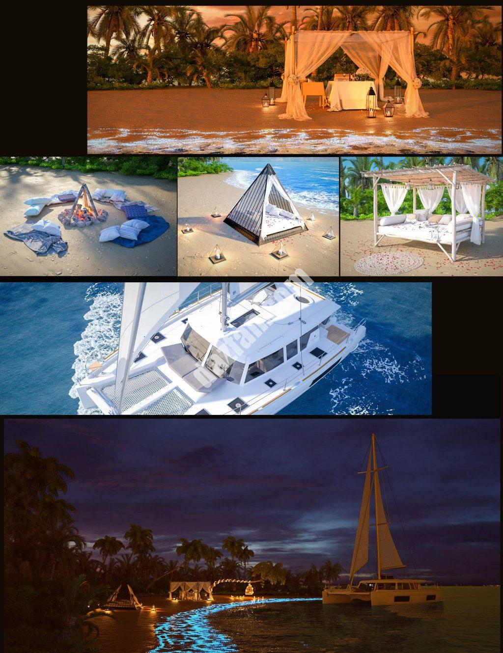 [daz合集] 光辉海滩捆绑包-DAZ爱好者