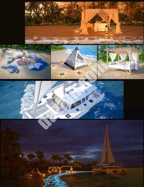 [daz合集] 光辉海滩捆绑包-DAZ爱好者