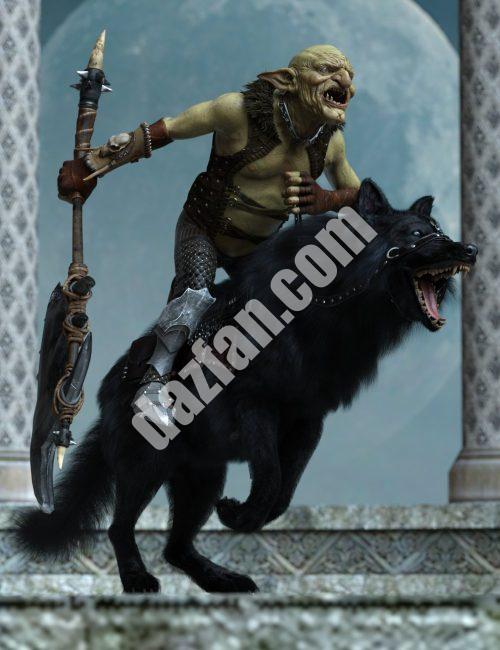 [daz姿势] 哥布林骑士为战争摆姿势哥布林高清和战狼-DAZ爱好者