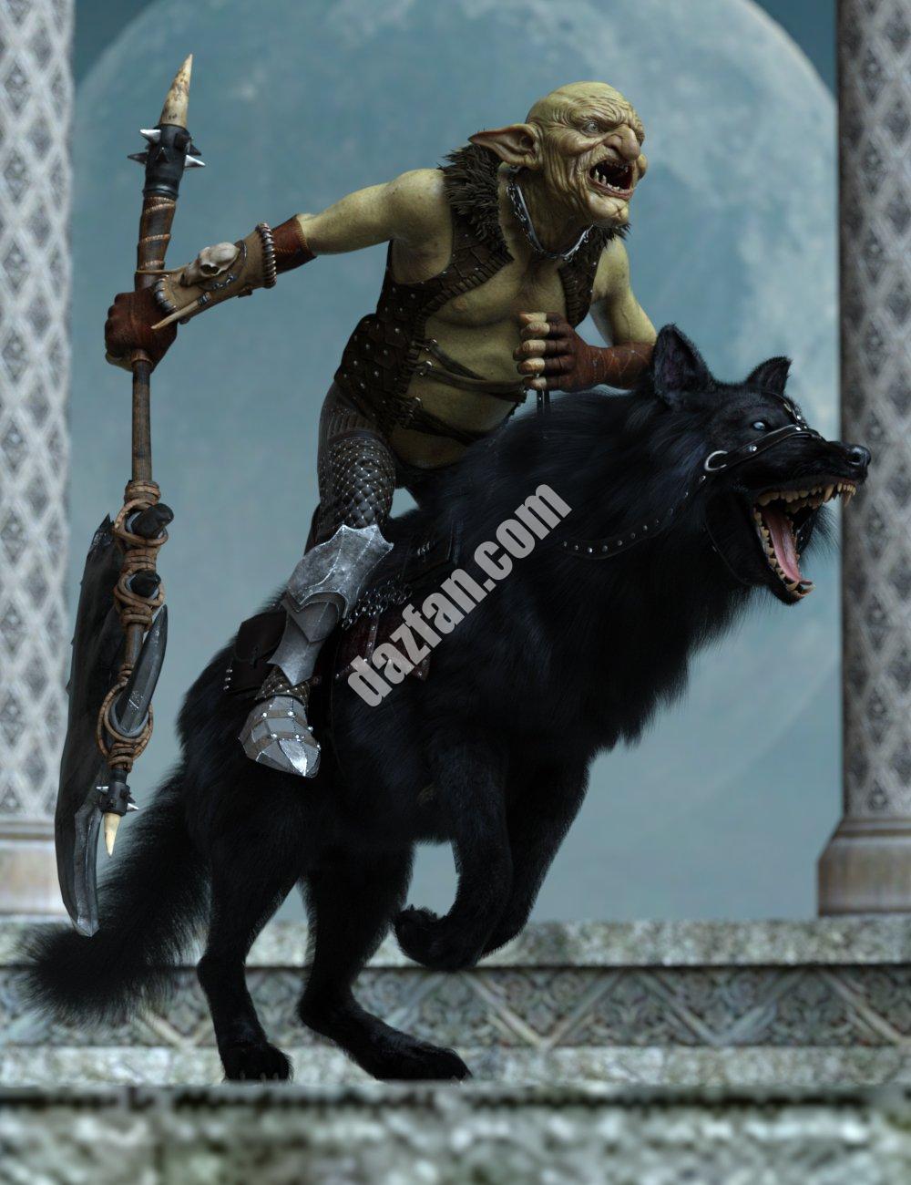 [daz姿势] 哥布林骑士为战争摆姿势哥布林高清和战狼-DAZ爱好者