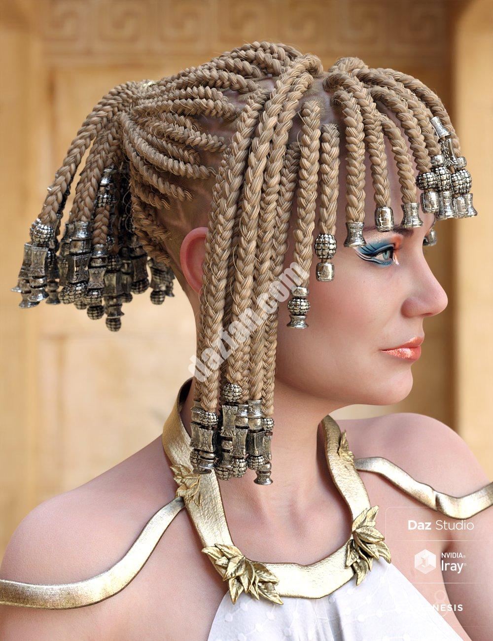 [daz服装] 女神辫子为创世纪3和8女性-DAZ爱好者