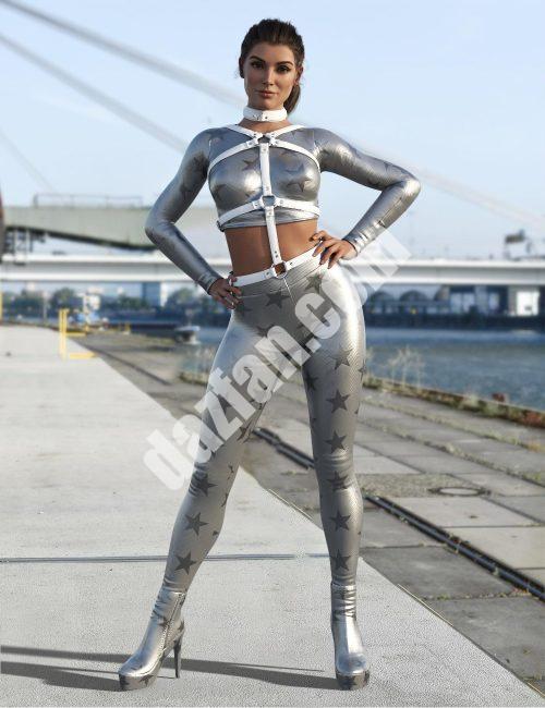 [daz服装] Genesis 8和8.1女性哥特风格服装V5-DAZ爱好者