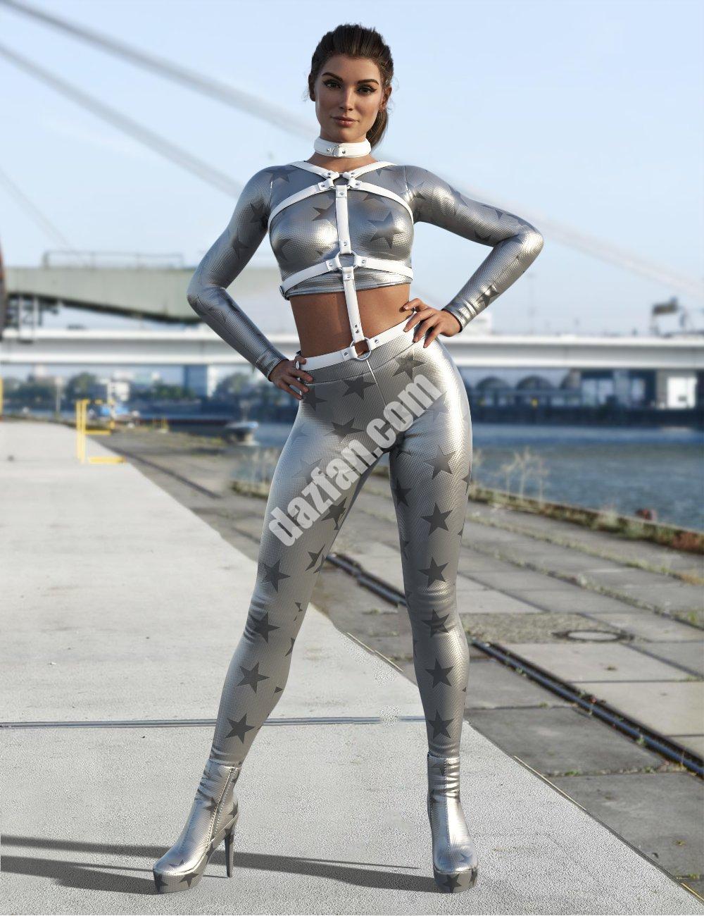 [daz服装] Genesis 8和8.1女性哥特风格服装V5-DAZ爱好者