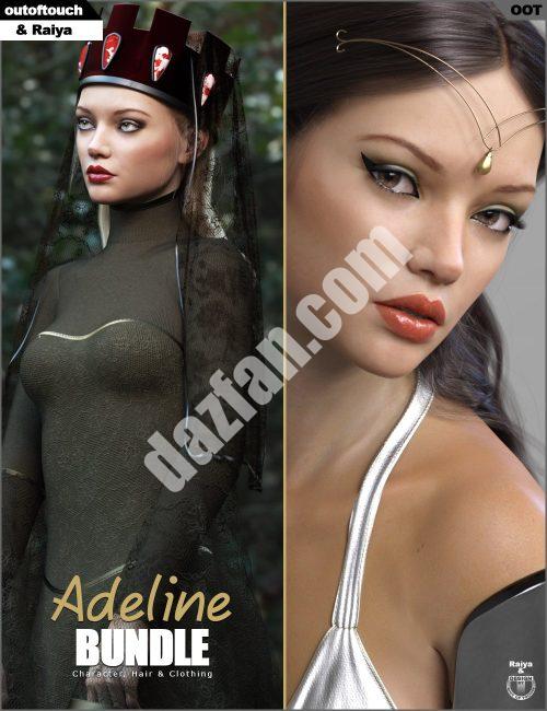 [daz合集] High Fantasy Adeline服装、角色和发束-DAZ爱好者