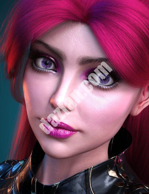 [daz服装] HM Katya化妆附加组件-DAZ爱好者