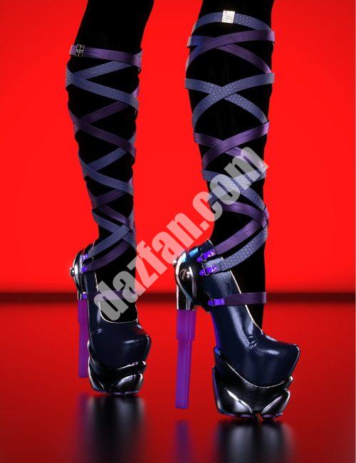 [daz服装] 创世纪9的HM Lightstalker鞋-DAZ爱好者