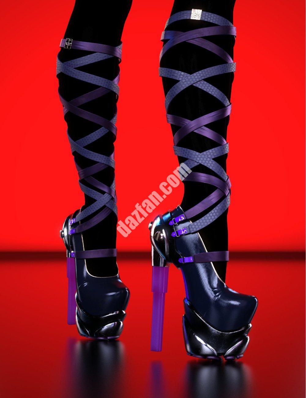 [daz服装] 创世纪9的HM Lightstalker鞋-DAZ爱好者