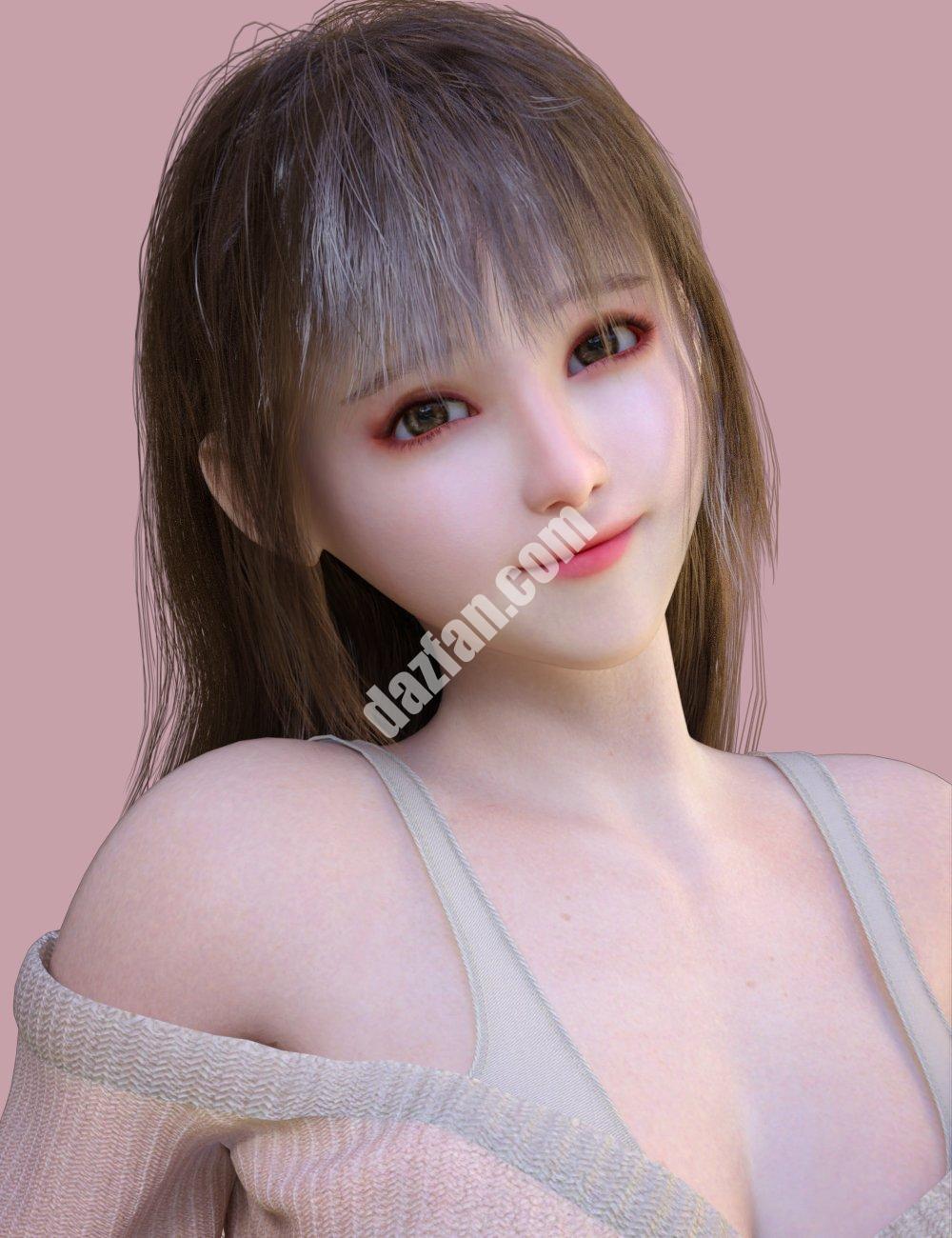 [daz发型] HS dForce Licy Hair for Genesis 9 and 8.1-DAZ爱好者