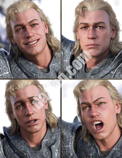 [daz姿势] JW 战争狂的表情 for Dain 9-DAZ爱好者