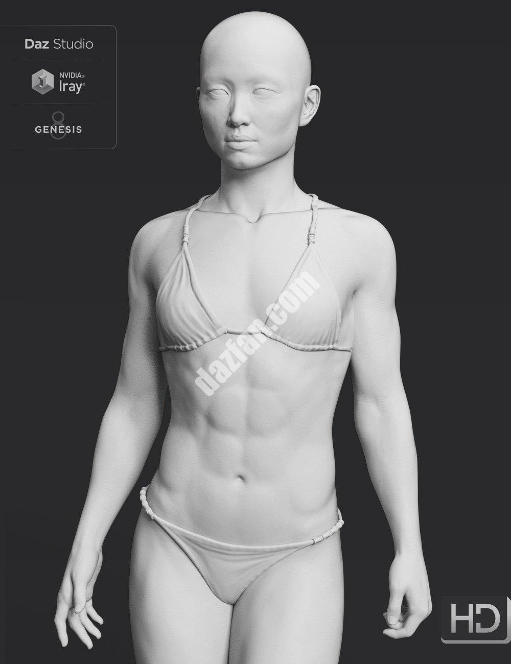 [daz角色] Kayo 8 HD附加模块-DAZ爱好者