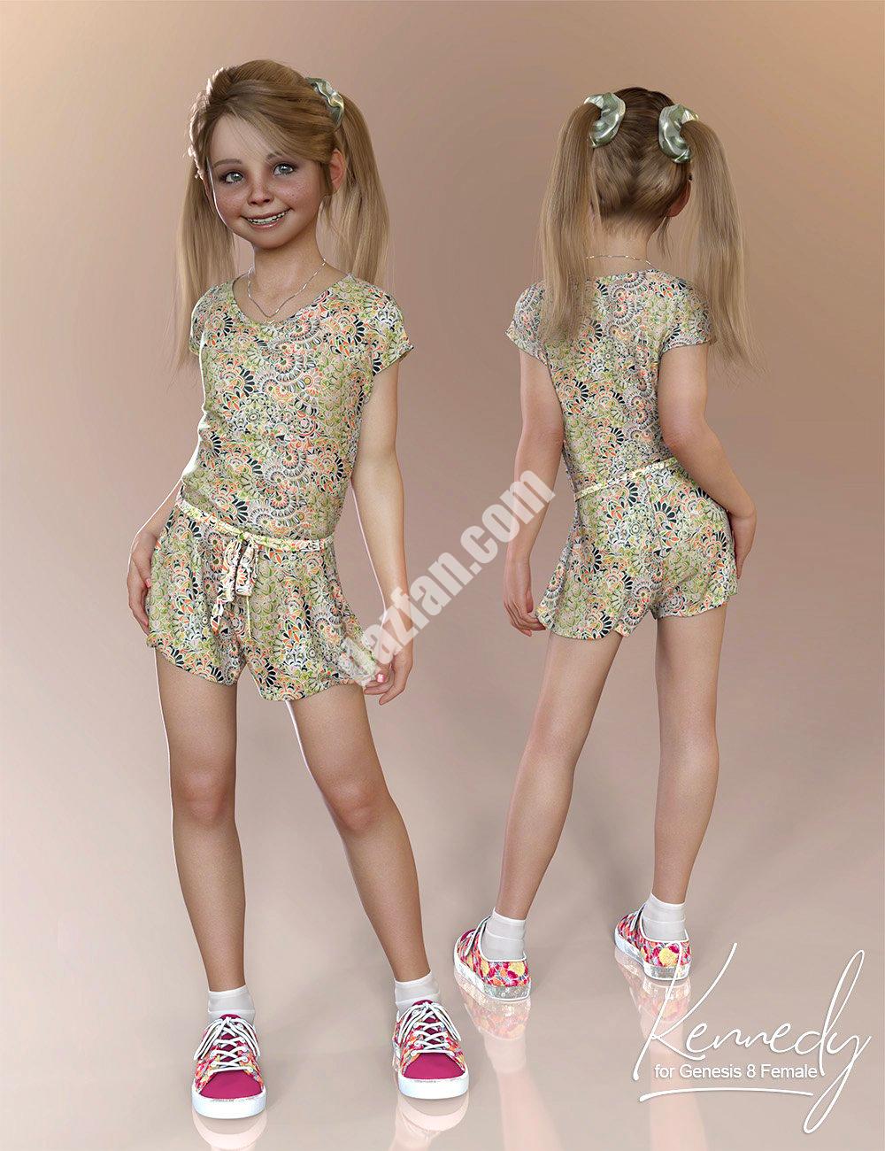 [daz服装] Kennedy dForce服装和Genesis 8女性配饰-DAZ爱好者