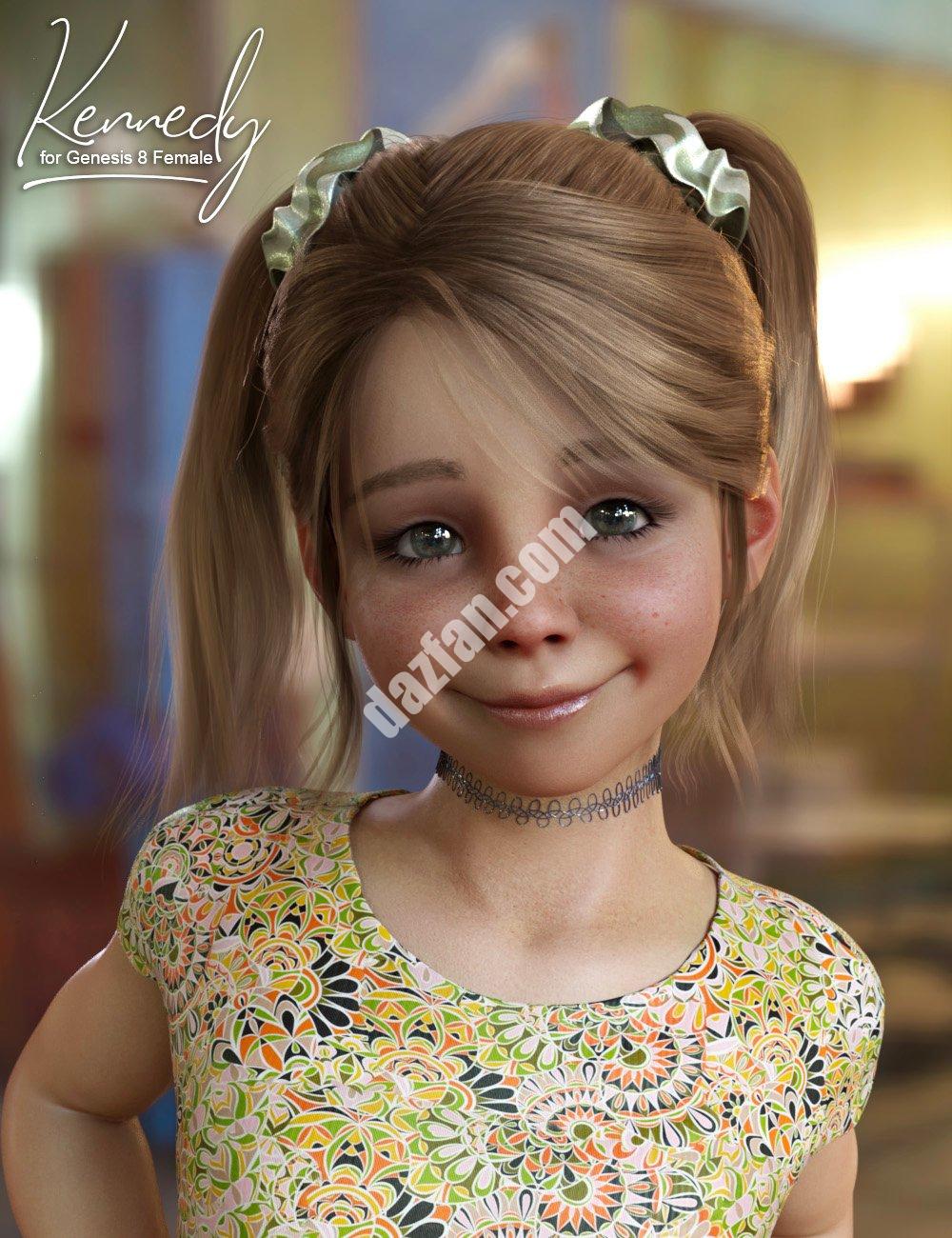 [daz发型] 肯尼迪用dForce尾随创世纪8号雌性-DAZ爱好者