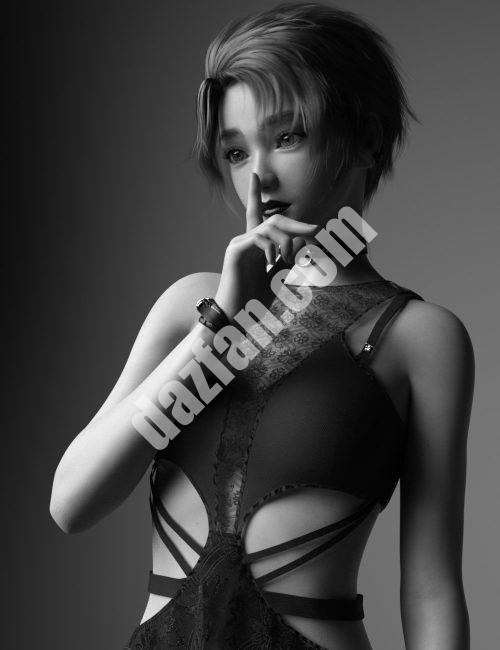 [daz服装] KuJ dForce哥特朋克服装创世纪8和8.1女性-DAZ爱好者