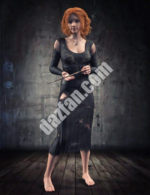 [daz服装] KuJ巫师的创世纪8和8.1女性套装-DAZ爱好者