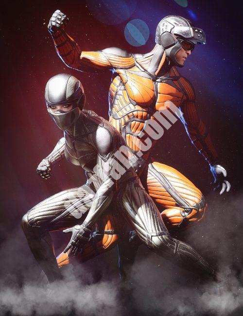 [daz合集] 外星人与士兵捆绑包-DAZ爱好者