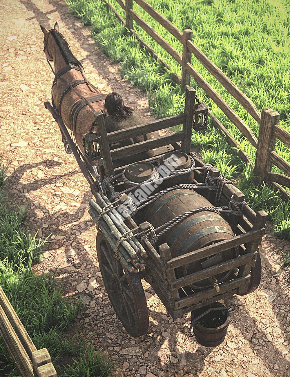 [daz道具] LoREZ马两轮车-DAZ爱好者