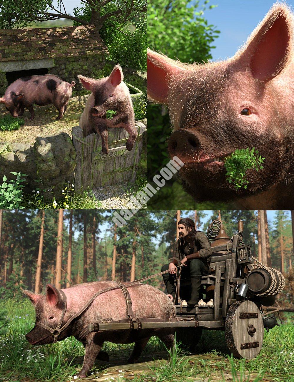 [daz合集] LoREZ 猪2 捆绑包-DAZ爱好者