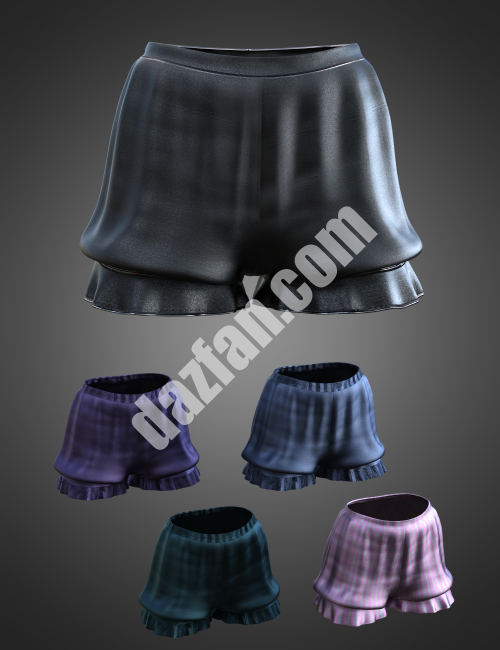 [daz服装] CB Luna Spell Outfit dForce Genesis 8和8.1女性短裤-DAZ爱好者