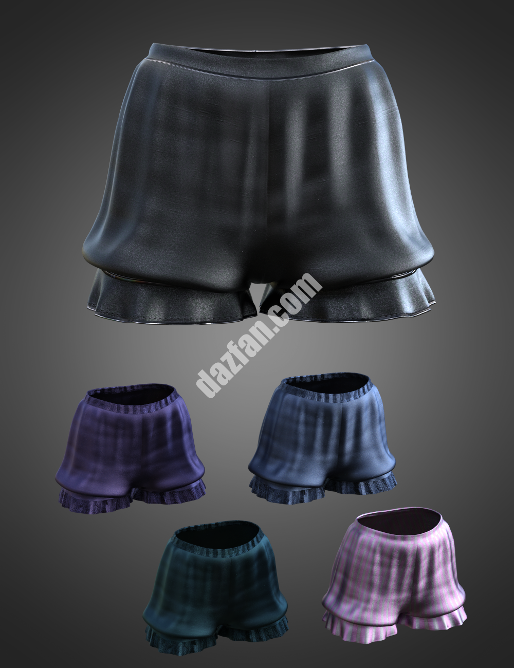 [daz服装] CB Luna Spell Outfit dForce Genesis 8和8.1女性短裤-DAZ爱好者