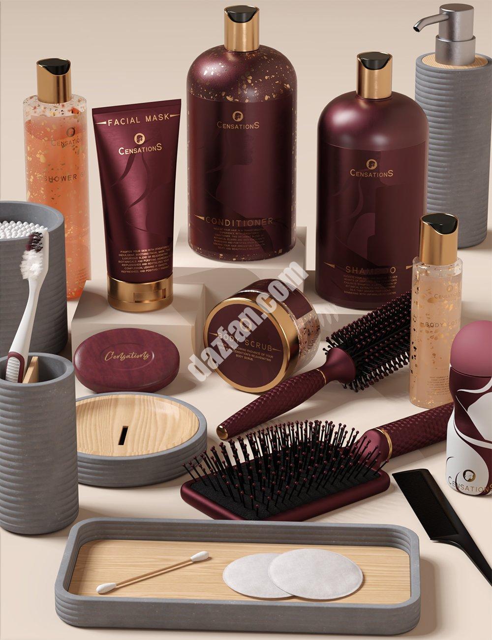 [daz场景] 豪华厕所套装-DAZ爱好者