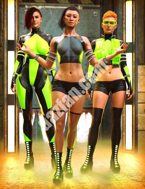 [daz服装] 创世纪9的M3D Cyber皮肤套装-DAZ爱好者