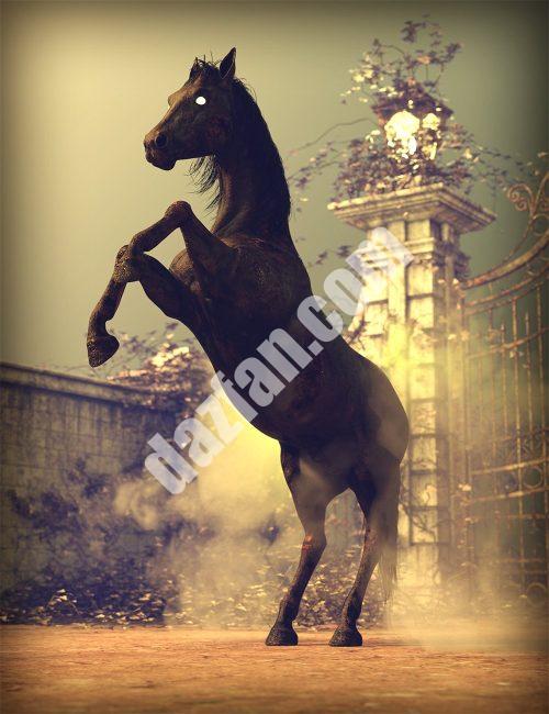 [daz角色] M3D 瘟疫战马3-DAZ爱好者