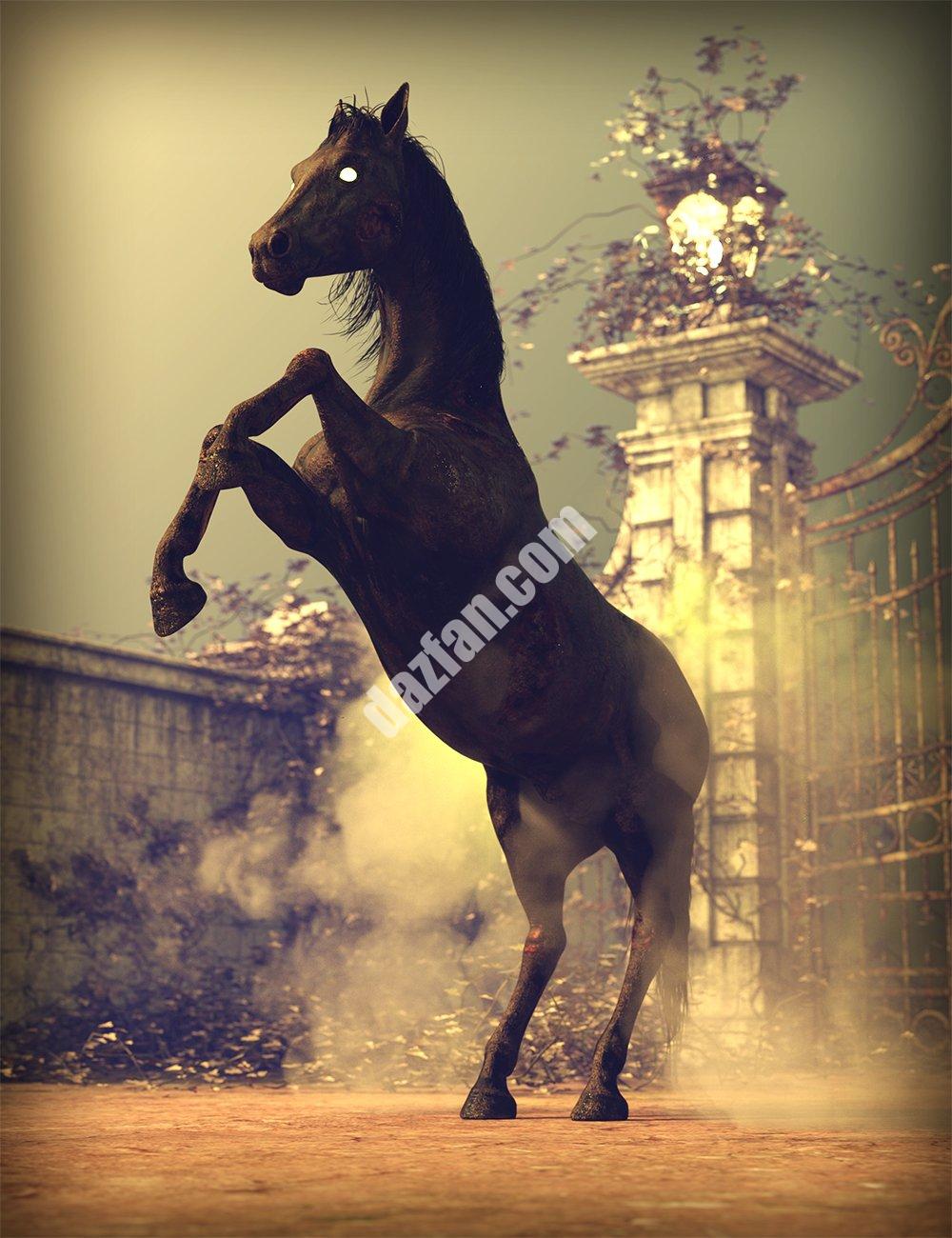 [daz角色] M3D 瘟疫战马3-DAZ爱好者