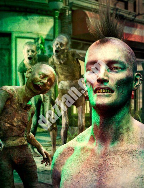 [daz合集] M3D僵尸捆绑包-DAZ爱好者