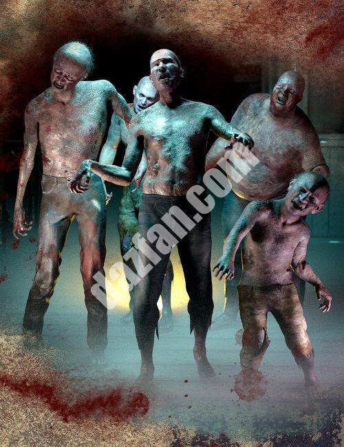 [daz角色] M3D僵尸创世纪8.1男性-DAZ爱好者