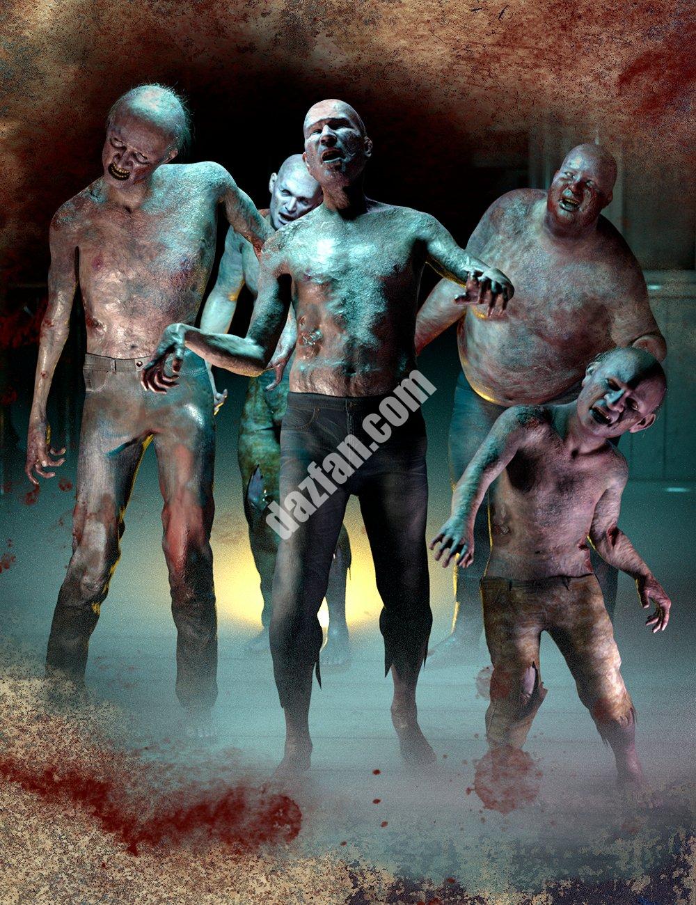 [daz角色] M3D僵尸创世纪8.1男性-DAZ爱好者