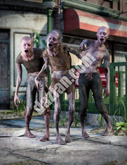 [daz服装] M3DZ创世纪8和8.1雄性僵尸装备-DAZ爱好者
