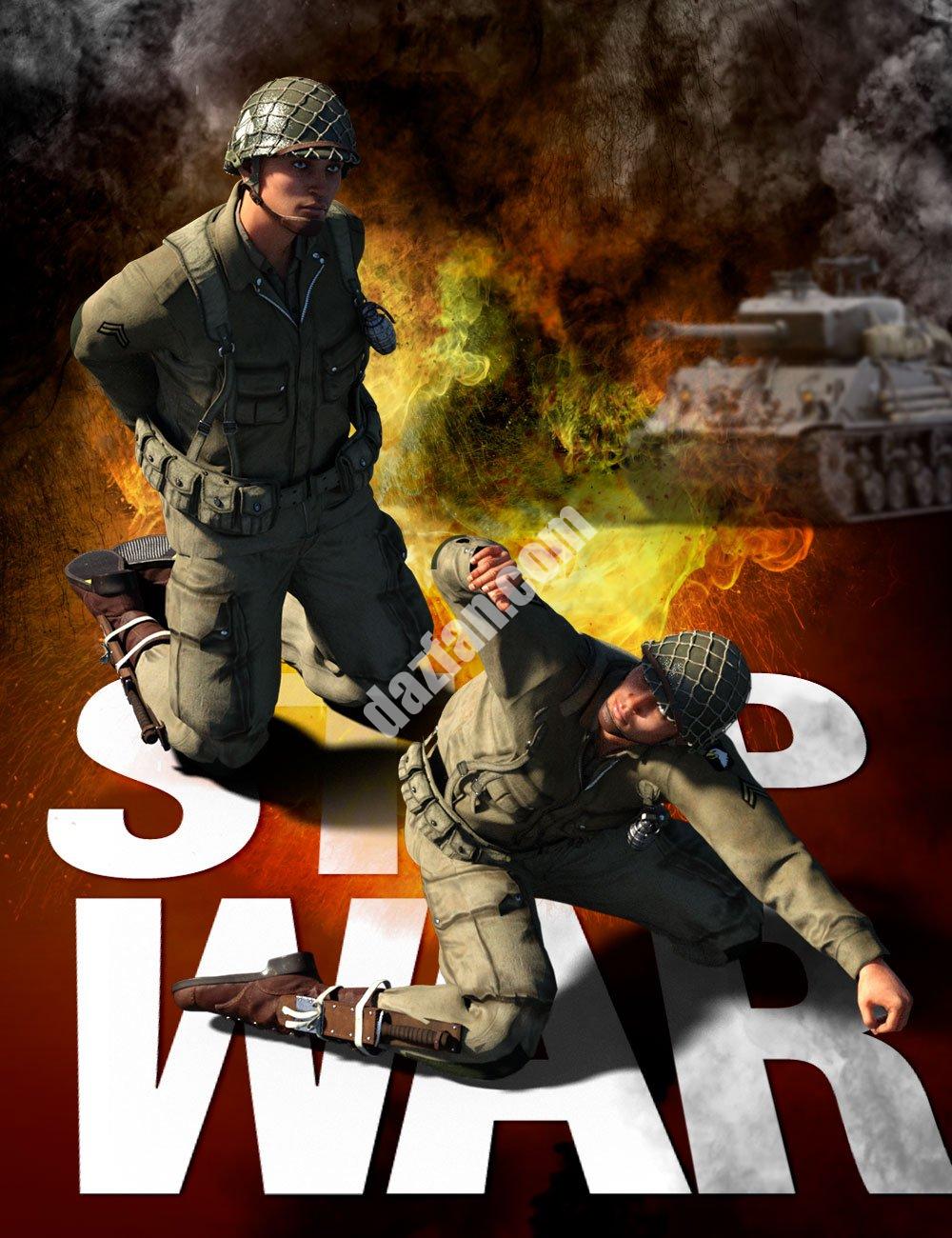 [daz姿势] MAGZ战区姿势创世纪9和8男-DAZ爱好者