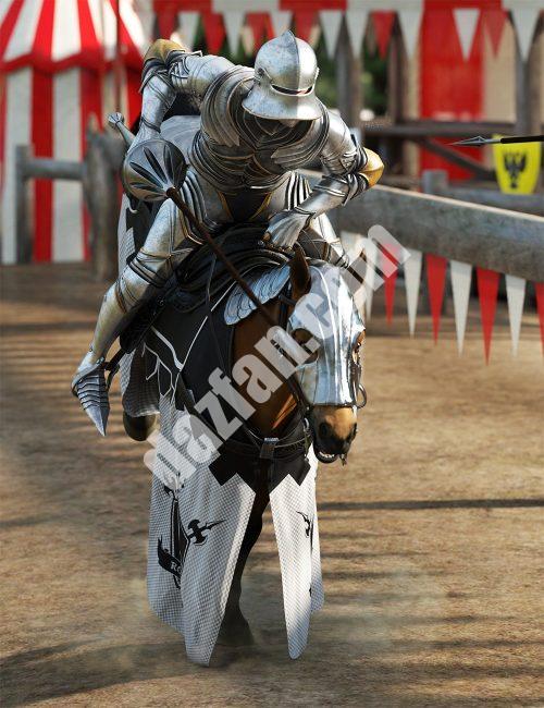 [daz姿势] 中世纪趣味骑手姿势创世纪9-DAZ爱好者