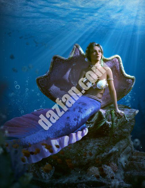 [daz姿势] Coral 8.1的MermaiD动画-DAZ爱好者