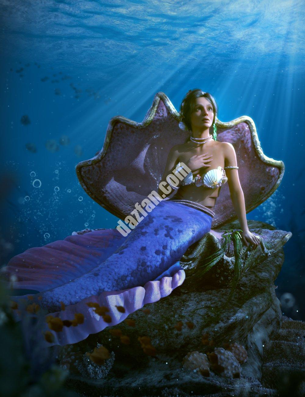 [daz姿势] Coral 8.1的MermaiD动画-DAZ爱好者