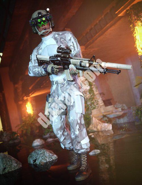 [daz服装] 创世纪8号男性的现代军事装备-DAZ爱好者