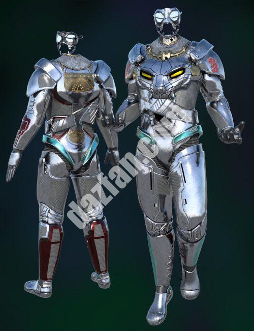 [daz服装] 创世纪8.1雄性的Mnyama护甲包-DAZ爱好者