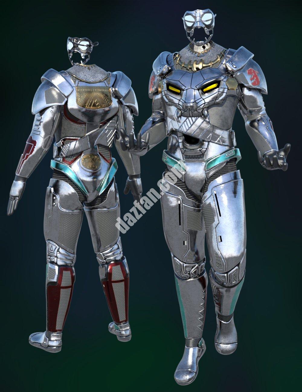 [daz服装] 创世纪8.1雄性的Mnyama护甲包-DAZ爱好者